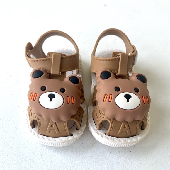 Baby Bear Sandals Size 18 Cute Summer Toddler Shoes - Picture 2 of 5
